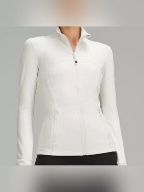 Lululemon Define Jacket Full Zip In White Size 12.